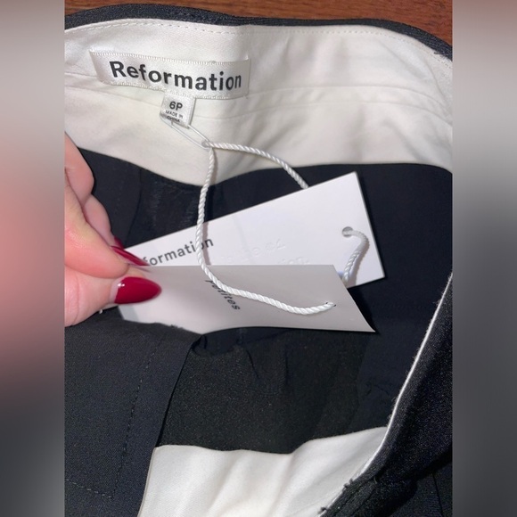 New! Reformation Alex Petites my Pant in Black 🖤 6P NWT! - Picture 12 of 16